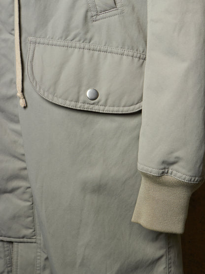 Rick Owens DRKSHDW AW17 "GLITTER" GREY Hooded Long Padded Parka