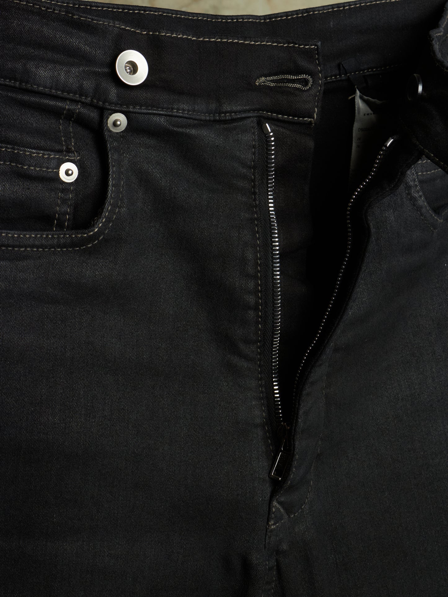 Rick Owens DRKSHDW AW21 "GETHSEMANE" 'BOLANS BOOTCUT' Waxed Flare Denim