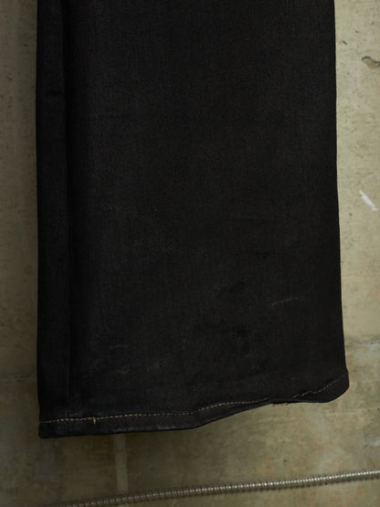 Rick Owens DRKSHDW AW21 "GETHSEMANE" 'BOLANS BOOTCUT' Waxed Flare Denim