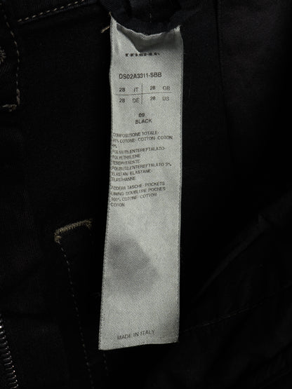 Rick Owens DRKSHDW AW21 "GETHSEMANE" 'BOLANS BOOTCUT' Waxed Flare Denim