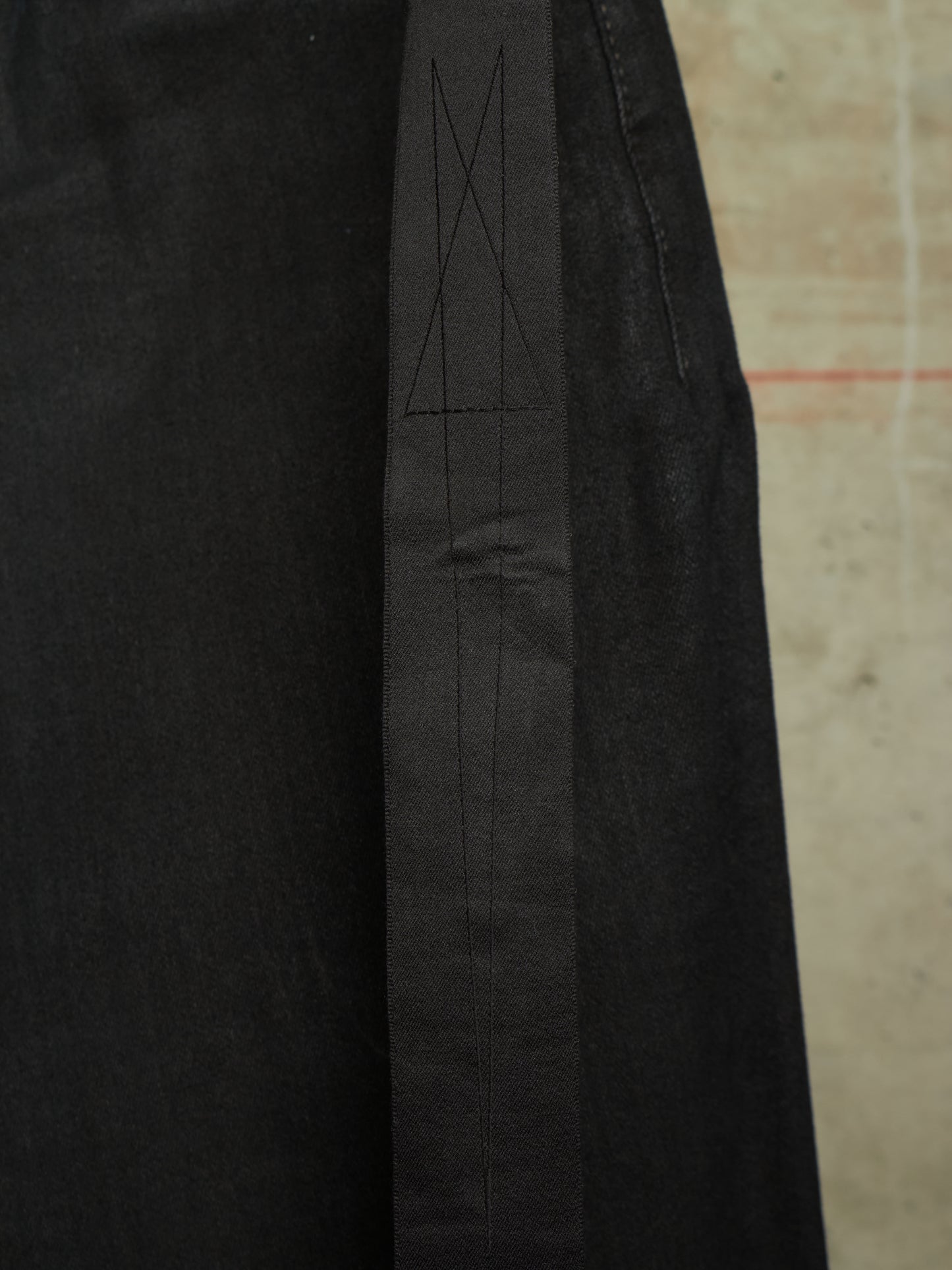 Rick Owens DRKSHDW AW21 "GETHSEMANE" 'BOLANS BOOTCUT' Waxed Flare Denim
