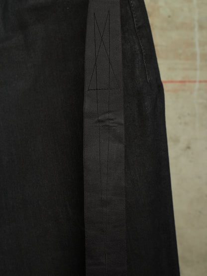 Rick Owens DRKSHDW AW21 "GETHSEMANE" 'BOLANS BOOTCUT' Waxed Flare Denim