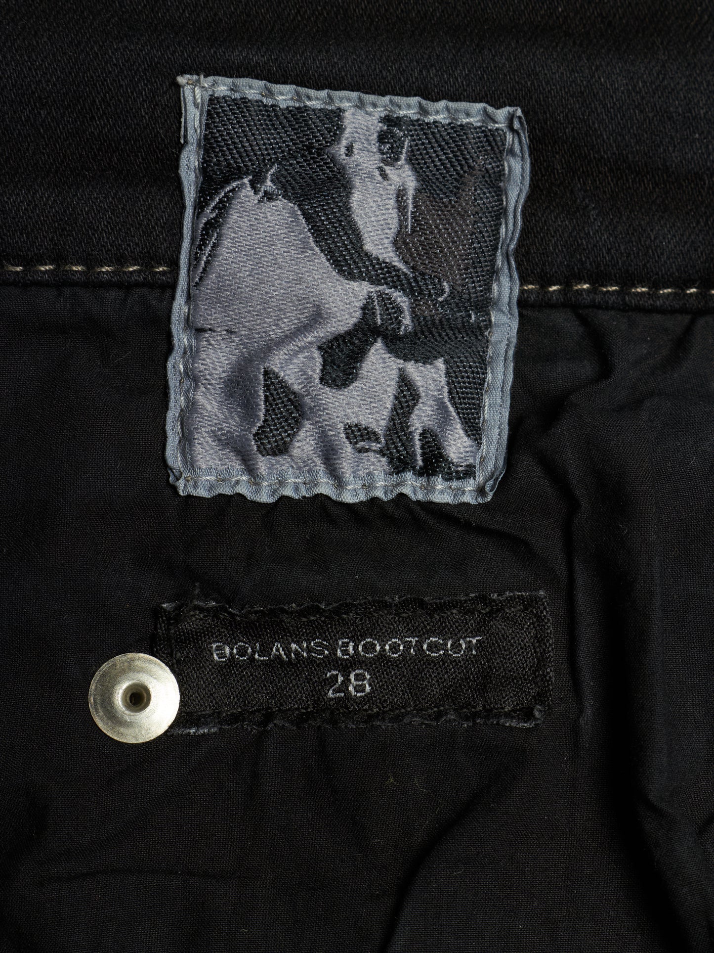 Rick Owens DRKSHDW AW21 "GETHSEMANE" 'BOLANS BOOTCUT' Waxed Flare Denim