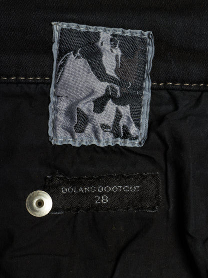 Rick Owens DRKSHDW AW21 "GETHSEMANE" 'BOLANS BOOTCUT' Waxed Flare Denim