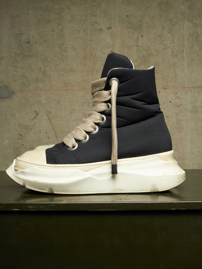 Rick Owens DKRSHDW AW24 "PORTERVILLE" Nylon Canvas Jumbo Laces Abstract High-top Sneakers