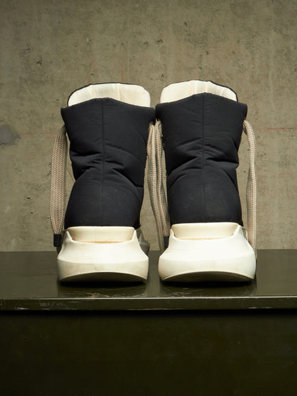 Rick Owens DKRSHDW AW24 "PORTERVILLE" Nylon Canvas Jumbo Laces Abstract High-top Sneakers
