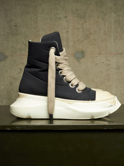 Rick Owens DKRSHDW AW24 "PORTERVILLE" Nylon Canvas Jumbo Laces Abstract High-top Sneakers