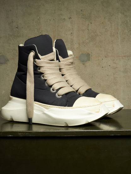 Rick Owens DKRSHDW AW24 "PORTERVILLE" Nylon Canvas Jumbo Laces Abstract High-top Sneakers
