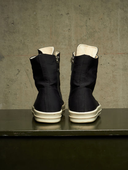 Rick Owens DKRSHDW AW19 “LARRY” Nylon Canvas High-top Vegan Ramones Sneakers