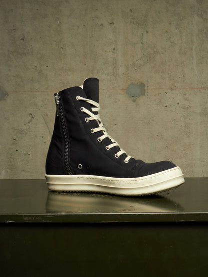 Rick Owens DKRSHDW AW19 “LARRY” Nylon Canvas High-top Vegan Ramones Sneakers