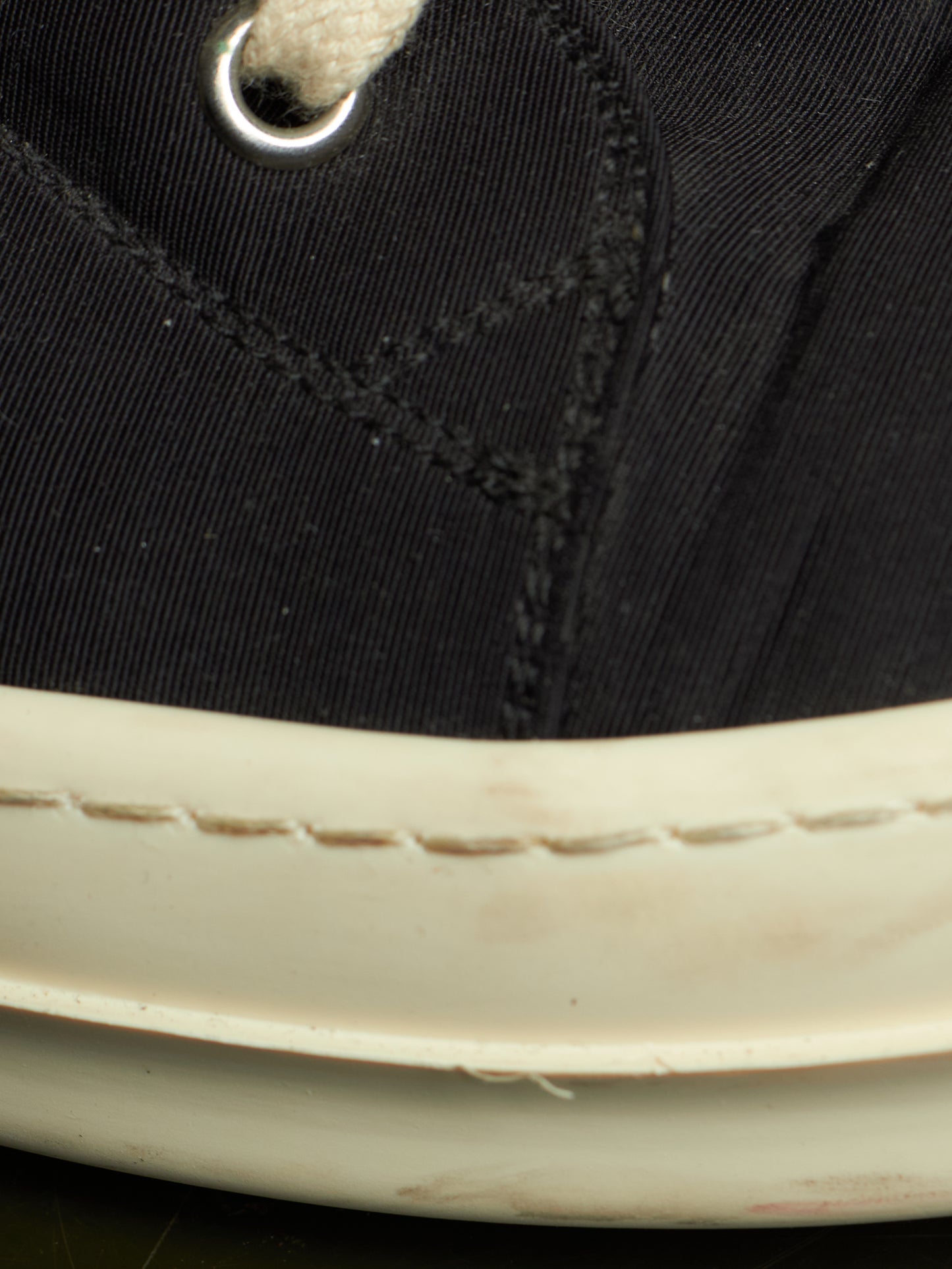 Rick Owens DKRSHDW AW19 “LARRY” Nylon Canvas High-top Vegan Ramones Sneakers