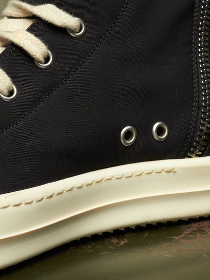 Rick Owens DKRSHDW AW19 “LARRY” Nylon Canvas High-top Vegan Ramones Sneakers