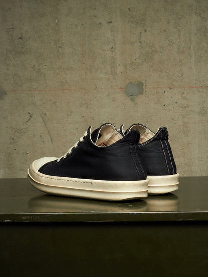 Rick Owens DKRSHDW AW20 “PERFORMA” Contrast Stitch Nylon Canvas Low-top Ramones Sneakers