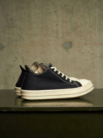 Rick Owens DKRSHDW AW20 “PERFORMA” Contrast Stitch Nylon Canvas Low-top Ramones Sneakers