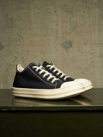 Rick Owens DKRSHDW AW20 “PERFORMA” Contrast Stitch Nylon Canvas Low-top Ramones Sneakers