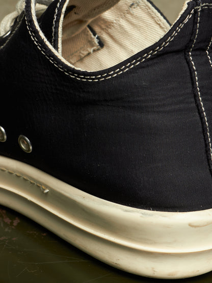 Rick Owens DKRSHDW AW20 “PERFORMA” Contrast Stitch Nylon Canvas Low-top Ramones Sneakers