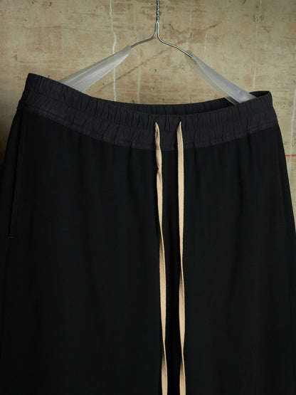 Rick Owens "FOREVER" Drop-Crotch Wool Blend Athletic Pod Shorts