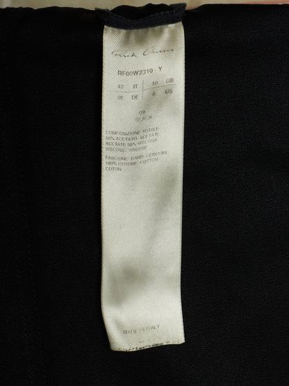 Rick Owens "FOREVER" Drop-Crotch Wool Blend Athletic Pod Shorts