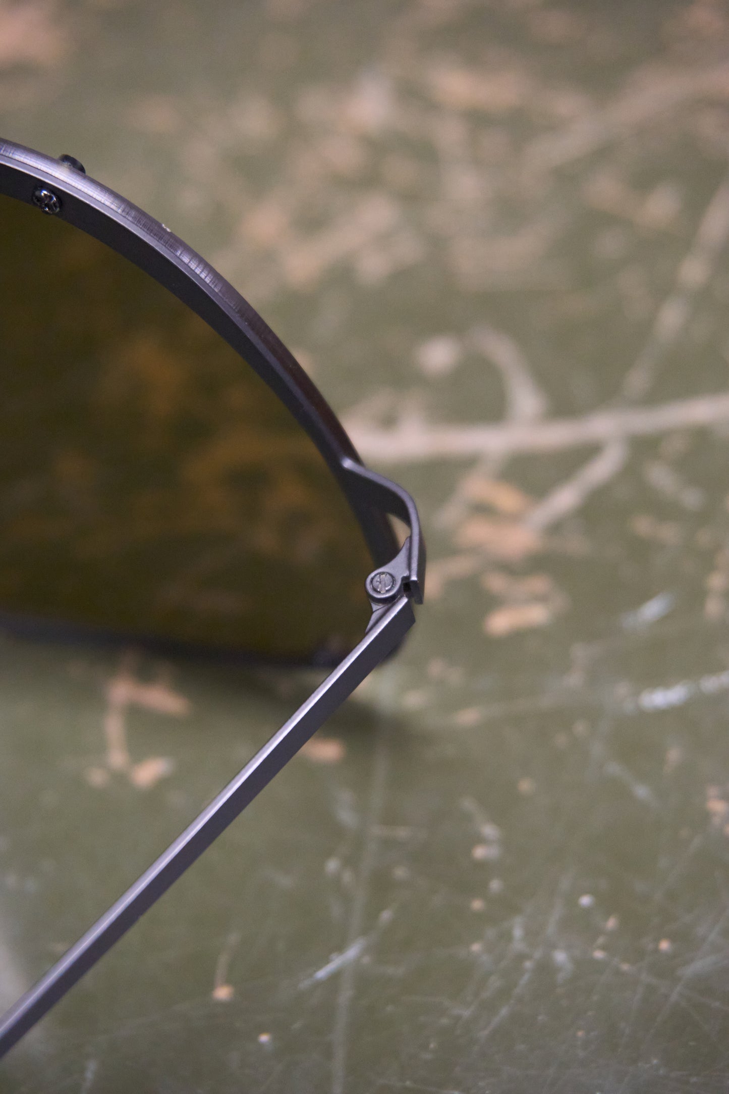 Rick Owens SS22 “FOGACHINE” Matte Black Stainless Steel Brown Tinted Mask Sunglasses Shield