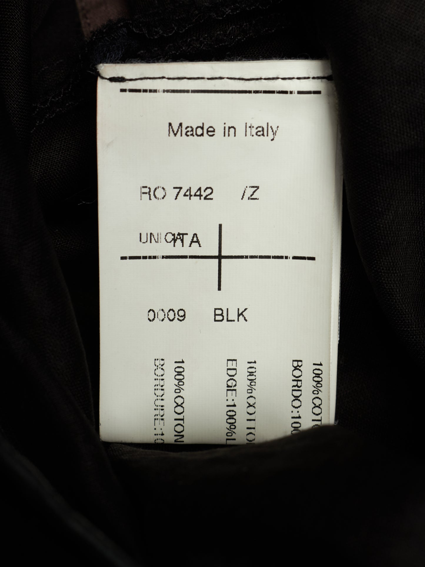Rick Owens SS13 "ISLAND" Black Cotton Lamb Leather Nun Hat