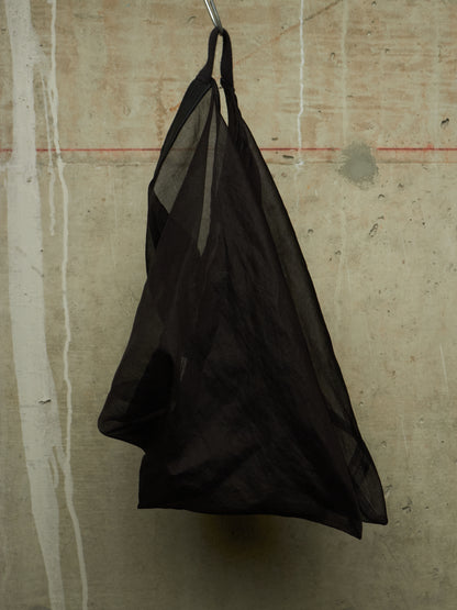 Rick Owens SS13 "ISLAND" Black Cotton Lamb Leather Nun Hat