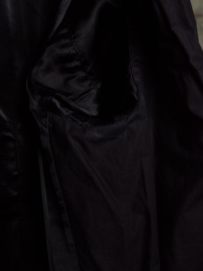 Rick Owens SS14 "VICIOUS" Black Calfskin Leather Intarsia Rider Jacket