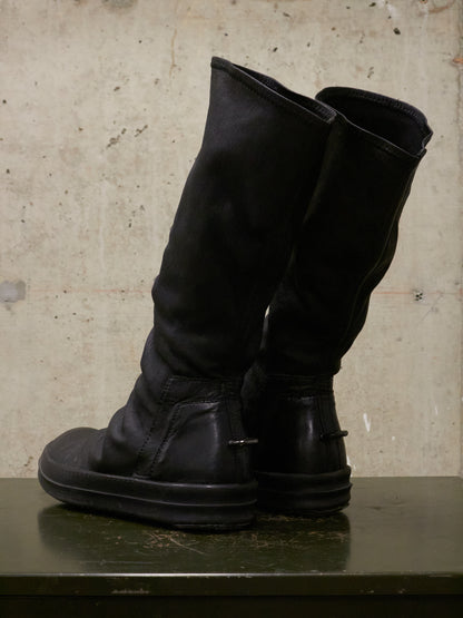 Rick Owens SS16 "CYCLOPS" Stretch Lamb Leather Sock Sneakers