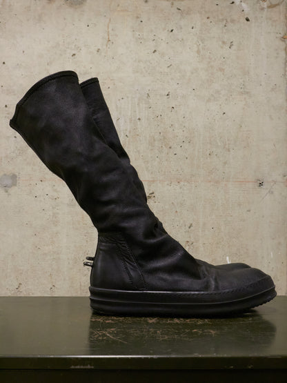 Rick Owens SS16 "CYCLOPS" Stretch Lamb Leather Sock Sneakers
