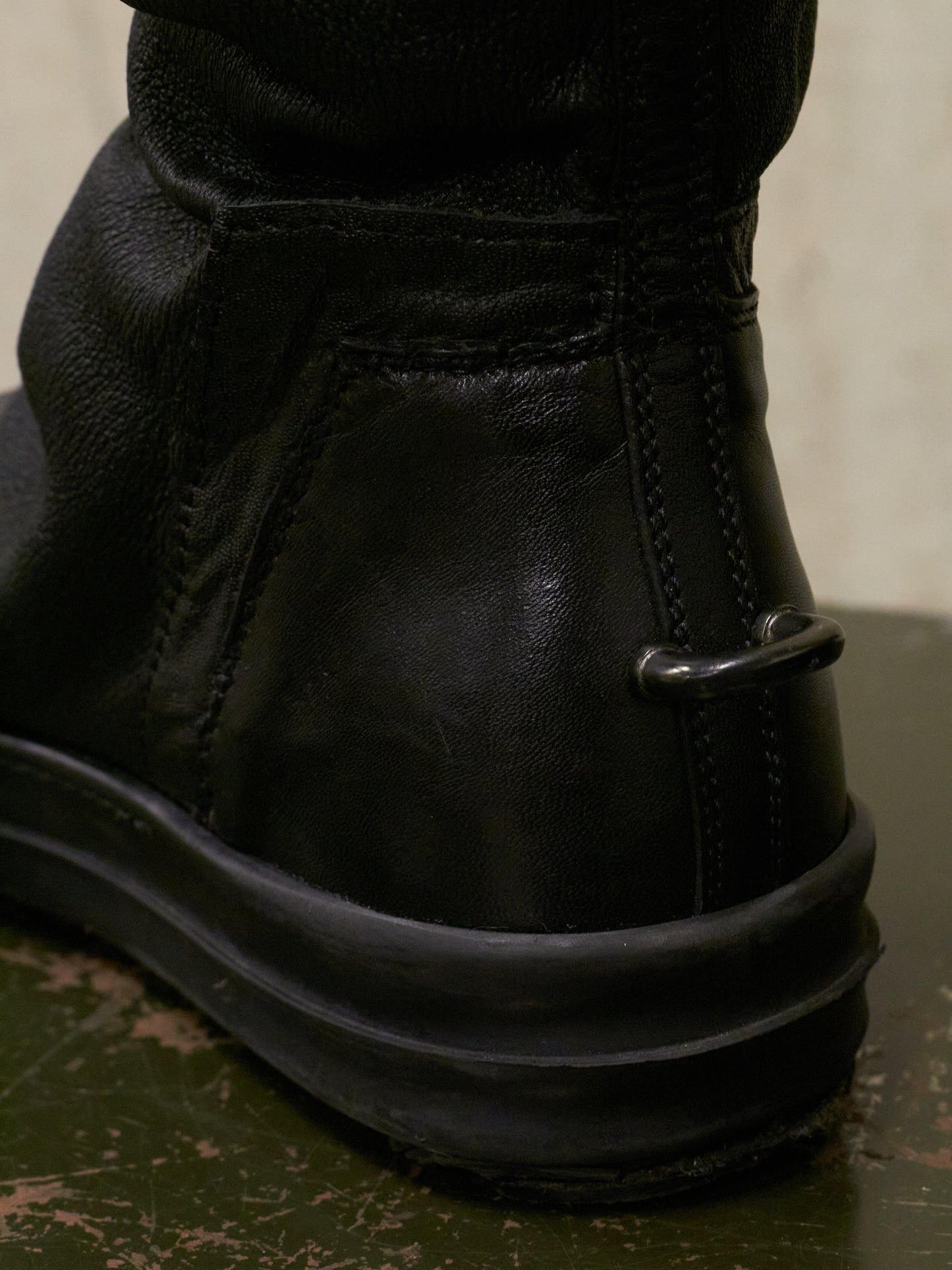 Rick Owens SS16 "CYCLOPS" Stretch Lamb Leather Sock Sneakers