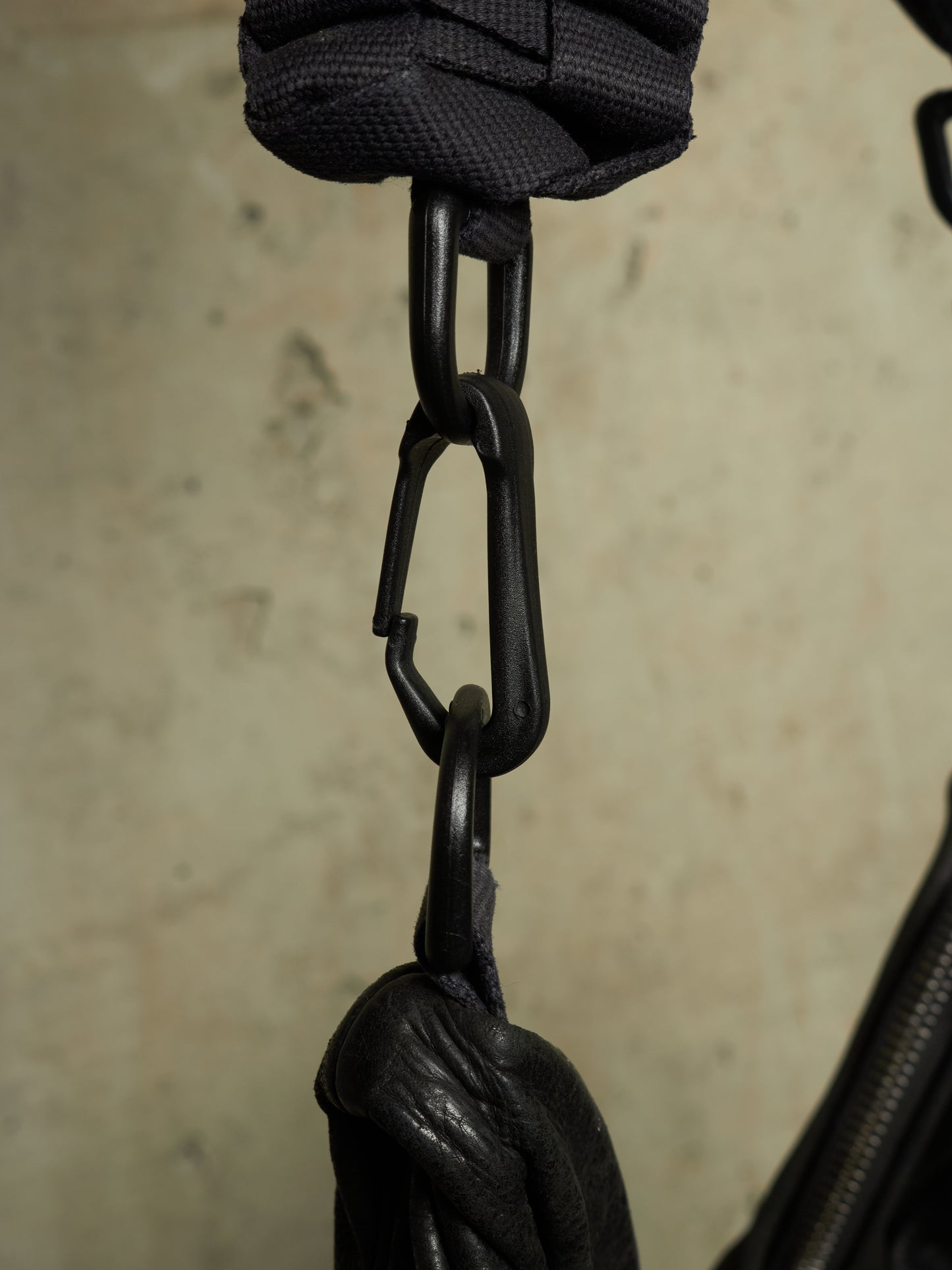 Rick Owens SS18 "DIRT" Black Calf Leather Braided Strap Tote Bag
