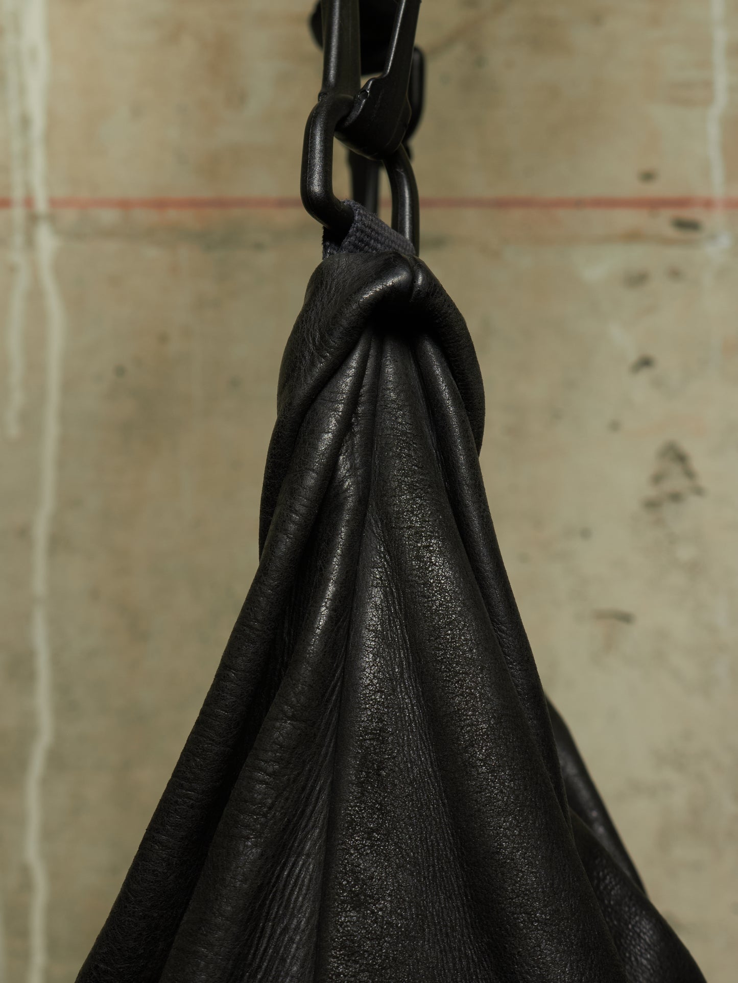 Rick Owens SS18 "DIRT" Black Calf Leather Braided Strap Tote Bag