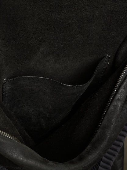 Rick Owens SS18 "DIRT" Black Calf Leather Braided Strap Tote Bag