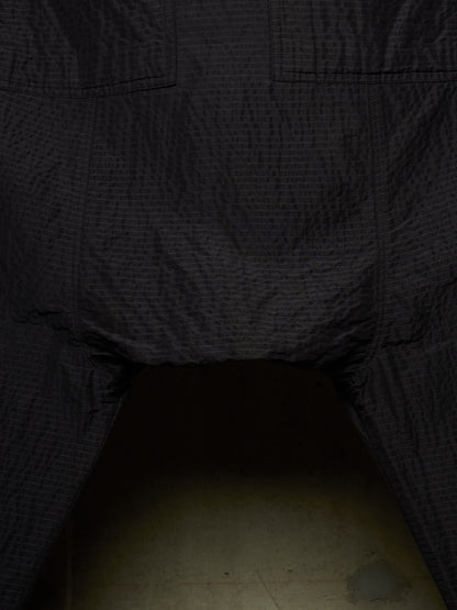 Rick Owens SS19 "BABEL" Striped Seersucker Drop-Crotch Carpis
