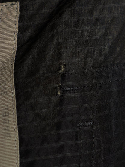 Rick Owens SS19 "BABEL" Striped Seersucker Drop-Crotch Carpis