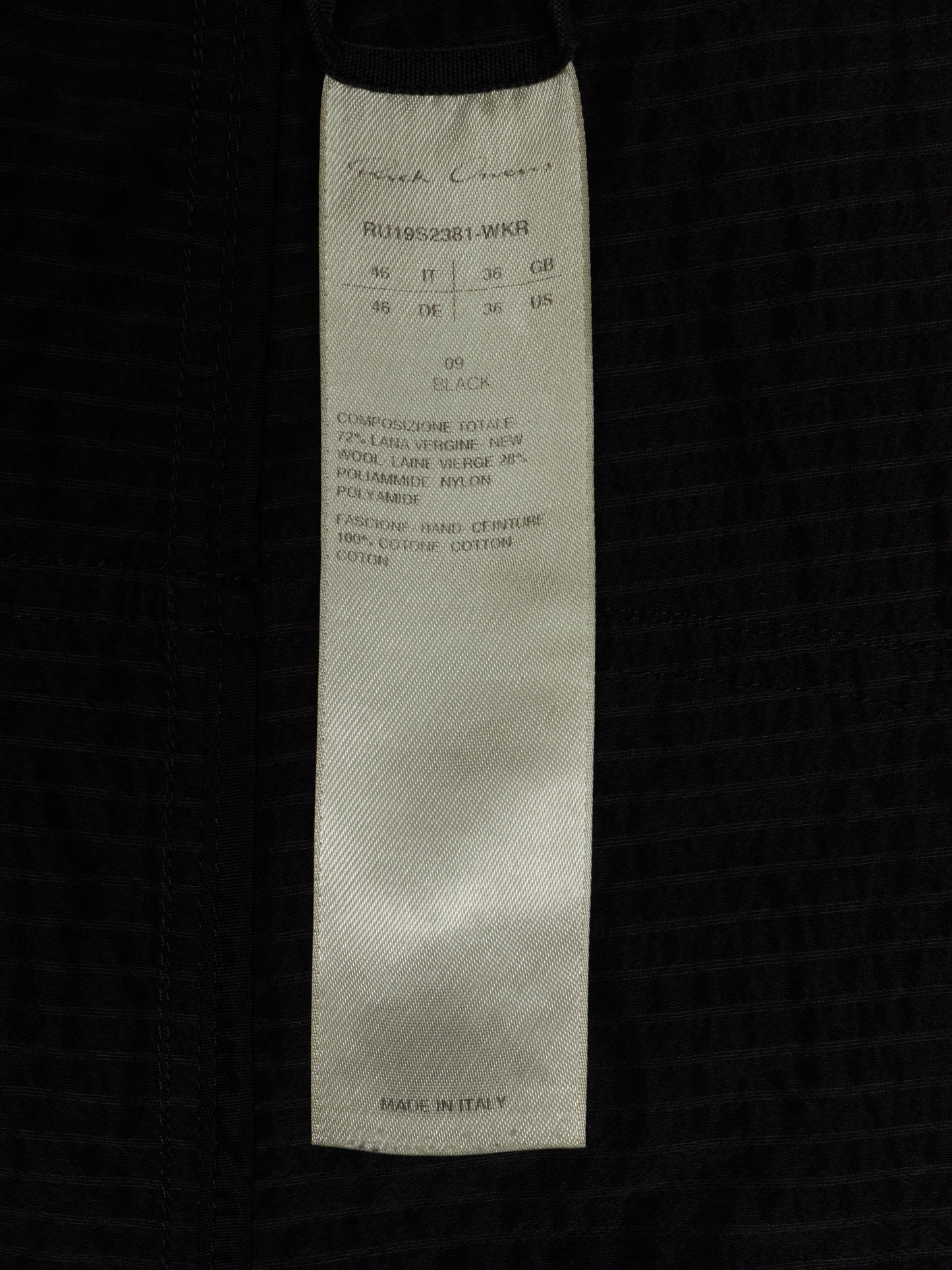 Rick Owens SS19 "BABEL" Striped Seersucker Drop-Crotch Carpis