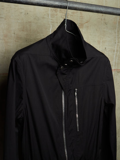 Rick Owens SS23 "EDFU" Black Bauhaus Cargo Larry Flight Jumpsuit