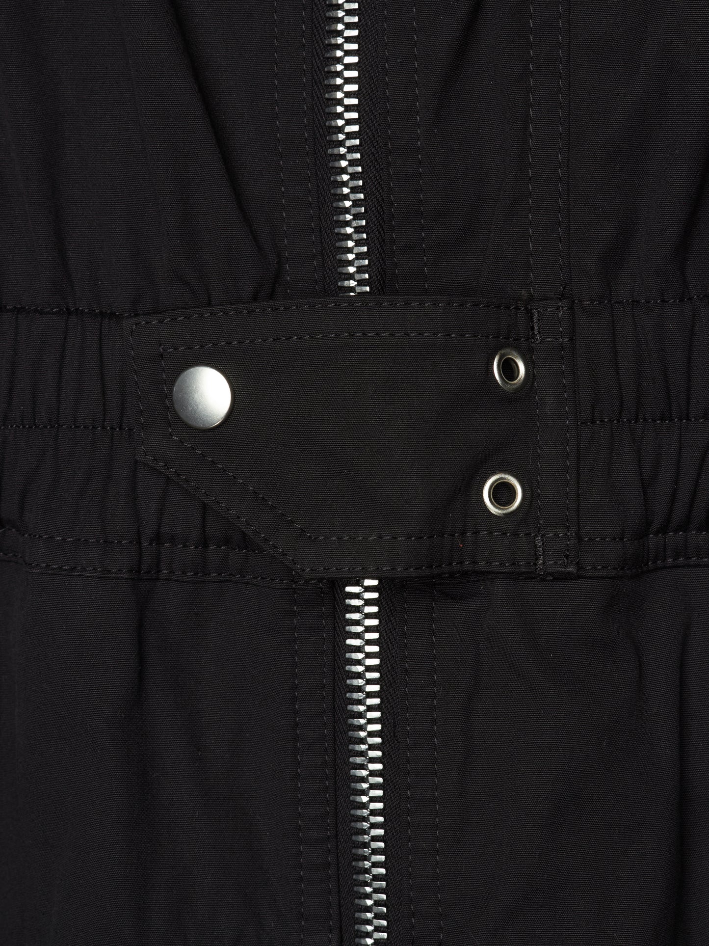 Rick Owens SS23 "EDFU" Black Bauhaus Cargo Larry Flight Jumpsuit