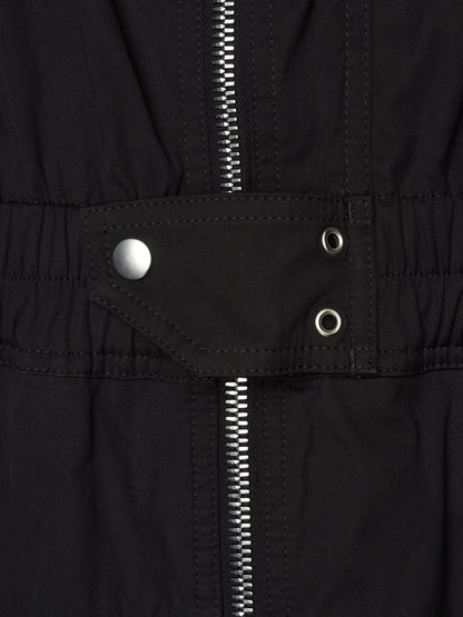 Rick Owens SS23 "EDFU" Black Bauhaus Cargo Larry Flight Jumpsuit