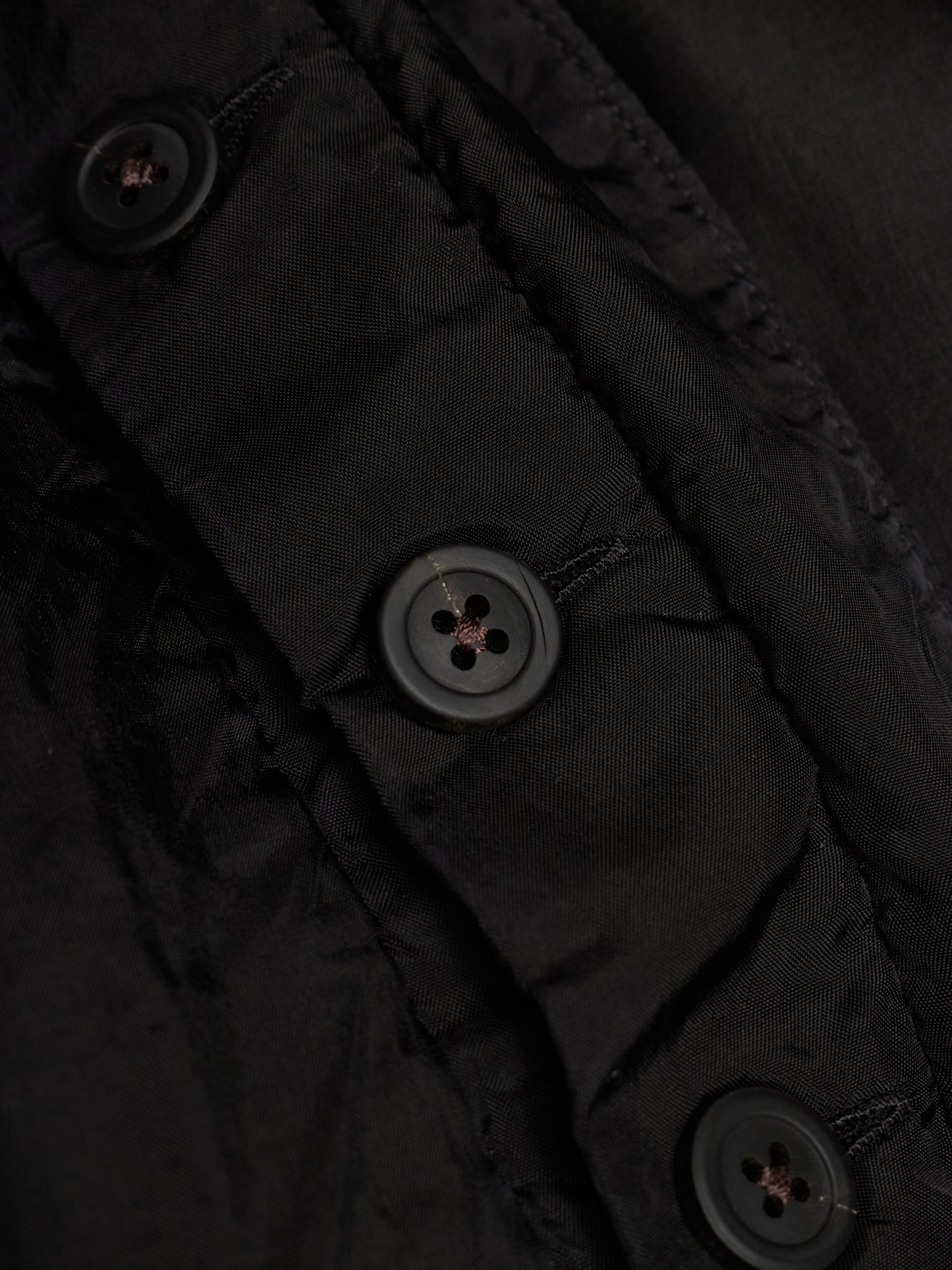 Rick Owens SS24 "LIDO" Black Cupro Drop-Crotch Pod Shorts