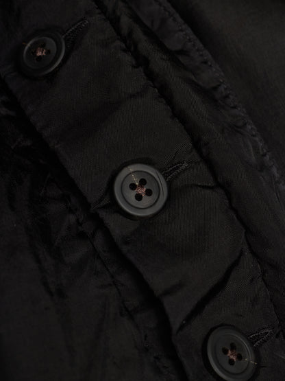 Rick Owens SS24 "LIDO" Black Cupro Drop-Crotch Pod Shorts