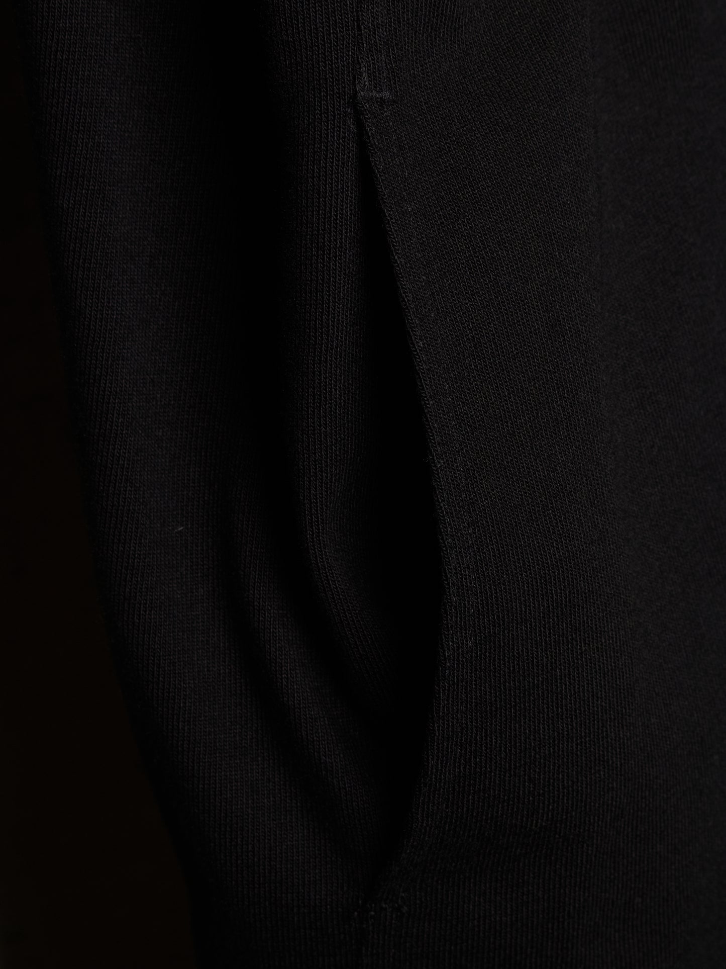 Rick Owens SS24 "LIDO" Mollino Asymmetric Zip-Up Cotton Jersey Sweater