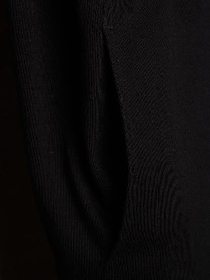 Rick Owens SS24 "LIDO" Mollino Asymmetric Zip-Up Cotton Jersey Sweater