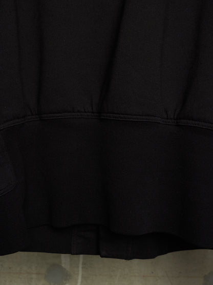 Rick Owens SS24 "LIDO" Mollino Asymmetric Zip-Up Cotton Jersey Sweater
