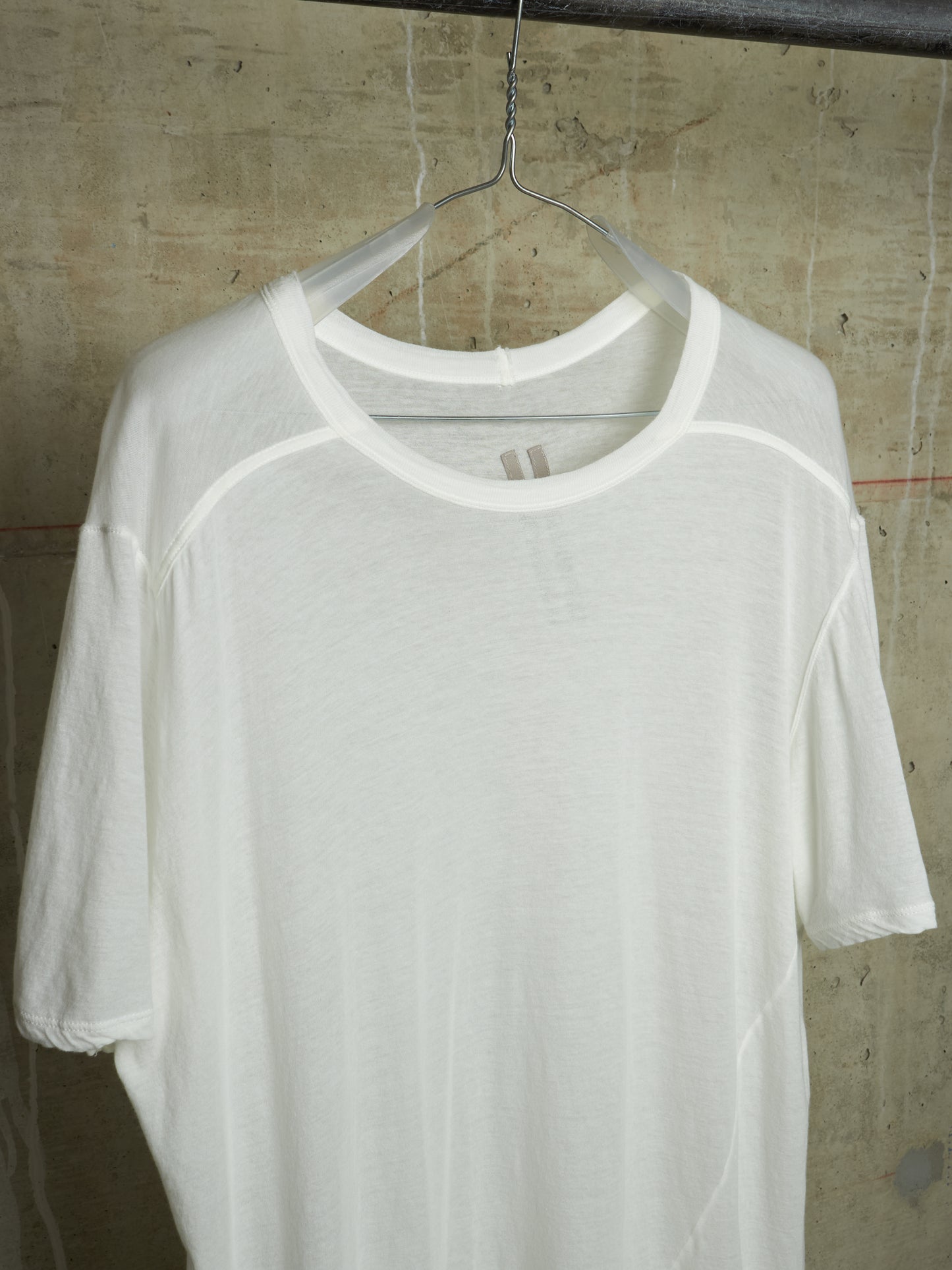 Rick Owens SS25 "HOLLYWOOD" MILK Semi Sheer T-Shirt