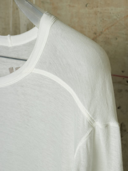 Rick Owens SS25 "HOLLYWOOD" MILK Semi Sheer T-Shirt