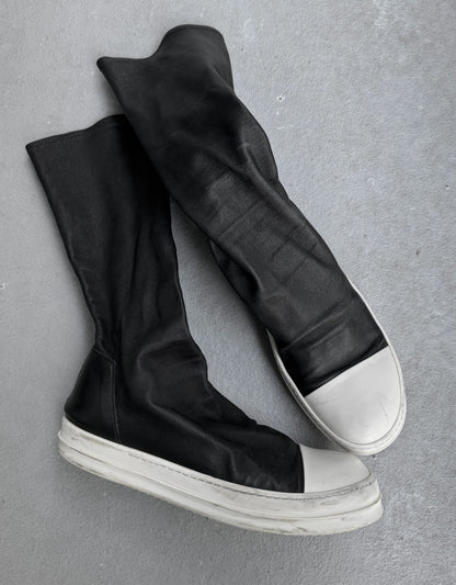 Rick Owens SS18 "DIRT" Lambskin Leather Sock Ramones