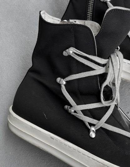 Rick Owens DRKSHDW AW22 "STROBE" Cotton 'Hexagram' Ramones Sneakers