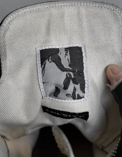 Rick Owens DRKSHDW AW22 "STROBE" Cotton 'Hexagram' Ramones Sneakers