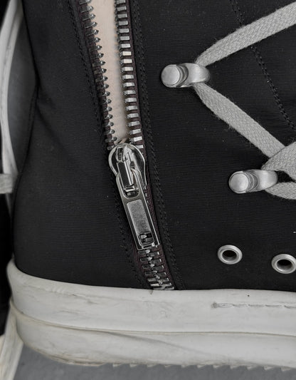 Rick Owens DRKSHDW AW22 "STROBE" Cotton 'Hexagram' Ramones Sneakers