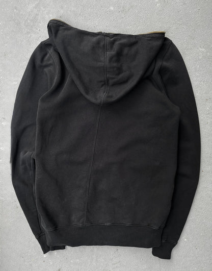 Black hoodie on a gray background